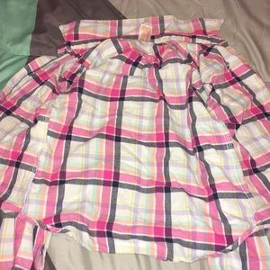 Plaid long sleeve shirt